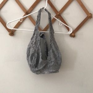 Lace halter bralette